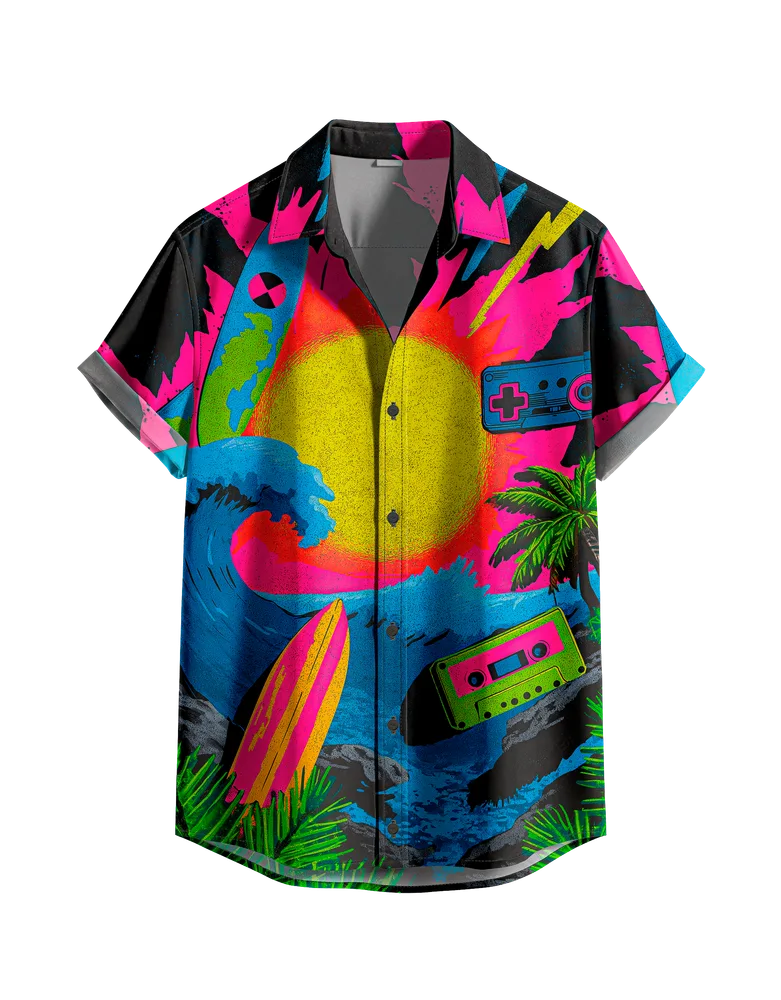 Camisa rave, neons psicodelico — arte 865